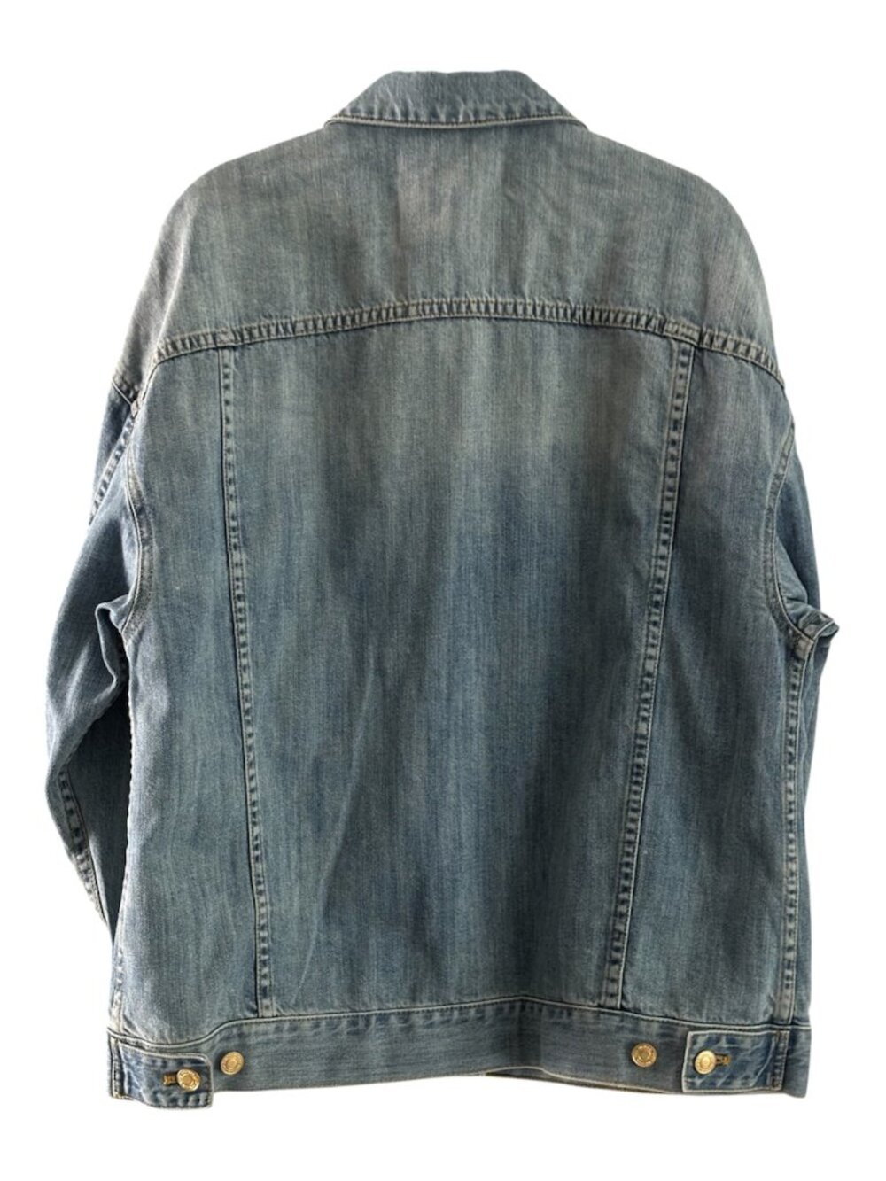 MICHAEL Michael Kors Light Vintage Wash Denim Jacket NWT Sz M Timeless Classic - Picture 3 of 15